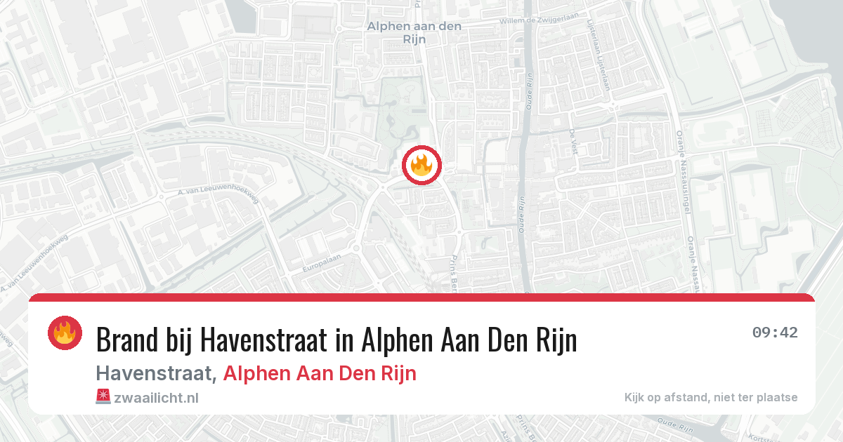 Brand bij Havenstraat in Alphen Aan Den Rijn — 19 mei 2026