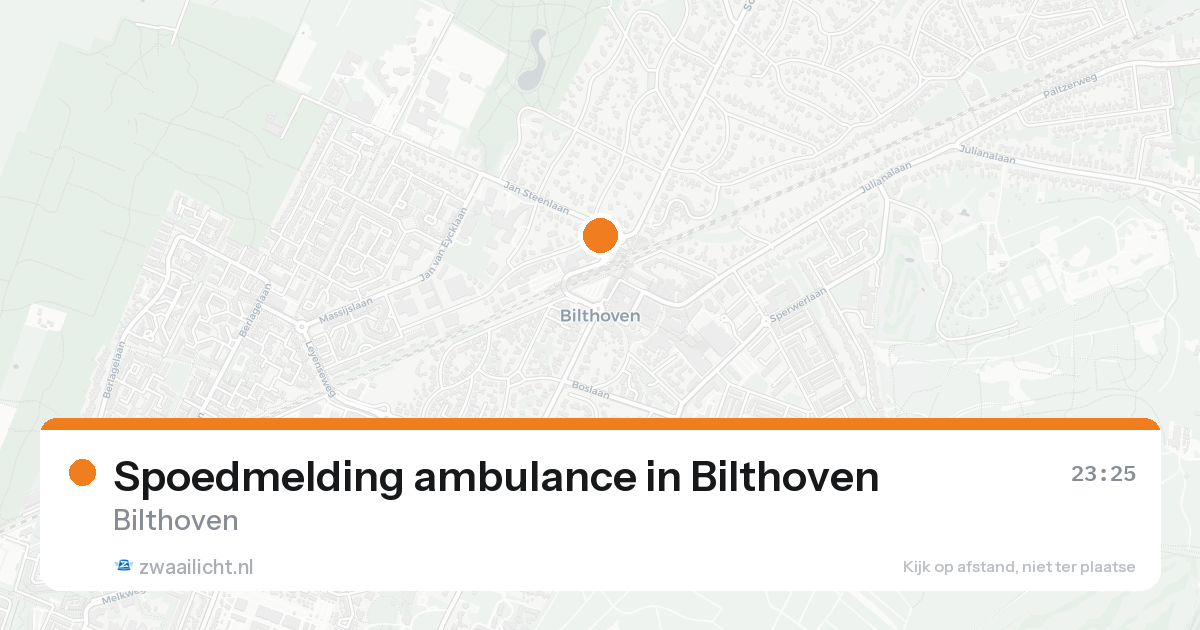 Spoedmelding ambulance in Bilthoven — 7 feb 2026