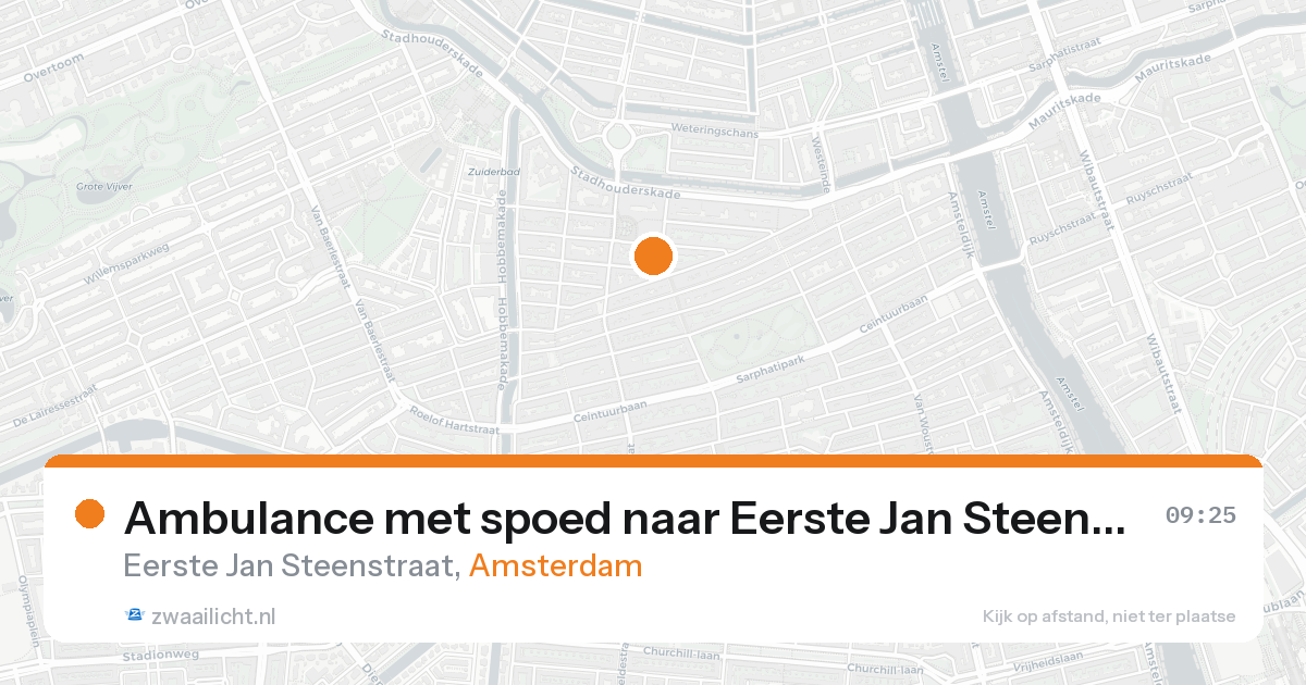 Ambulance met spoed naar Eerste Jan Steenstraat in Amsterdam — 31 jan 2026