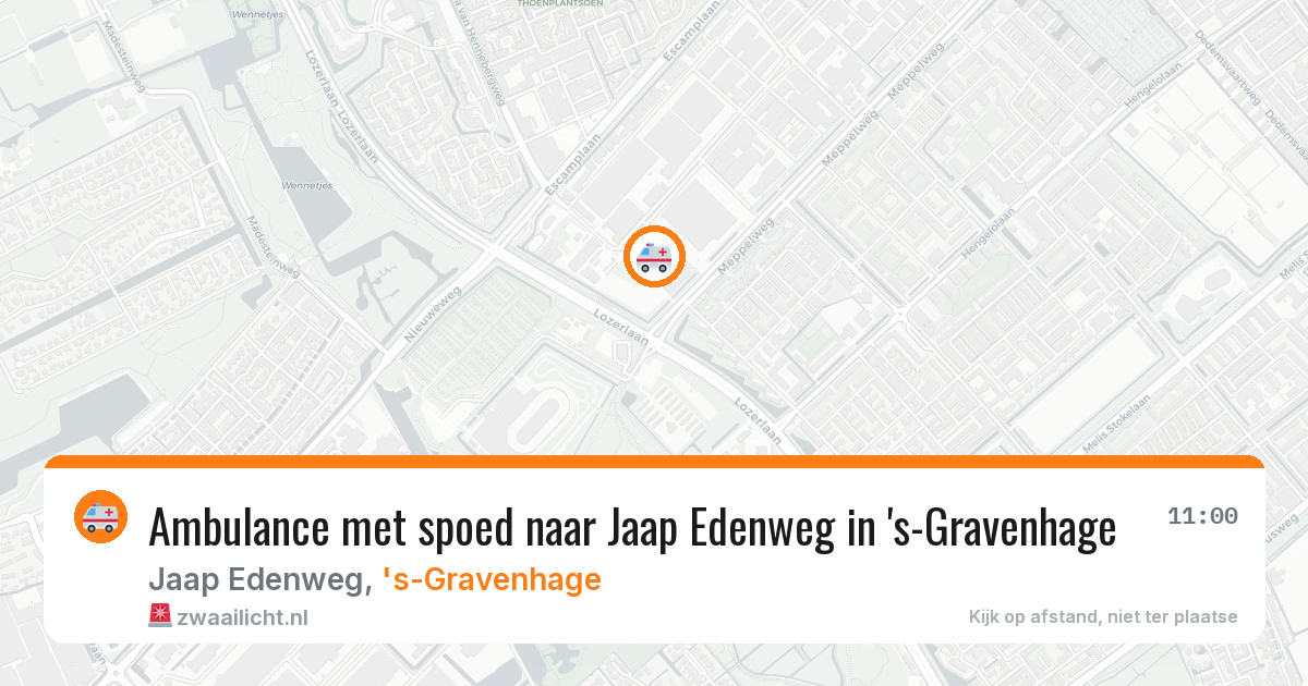 Ambulance met spoed naar Jaap Edenweg in 's-Gravenhage — 26 mrt 2026