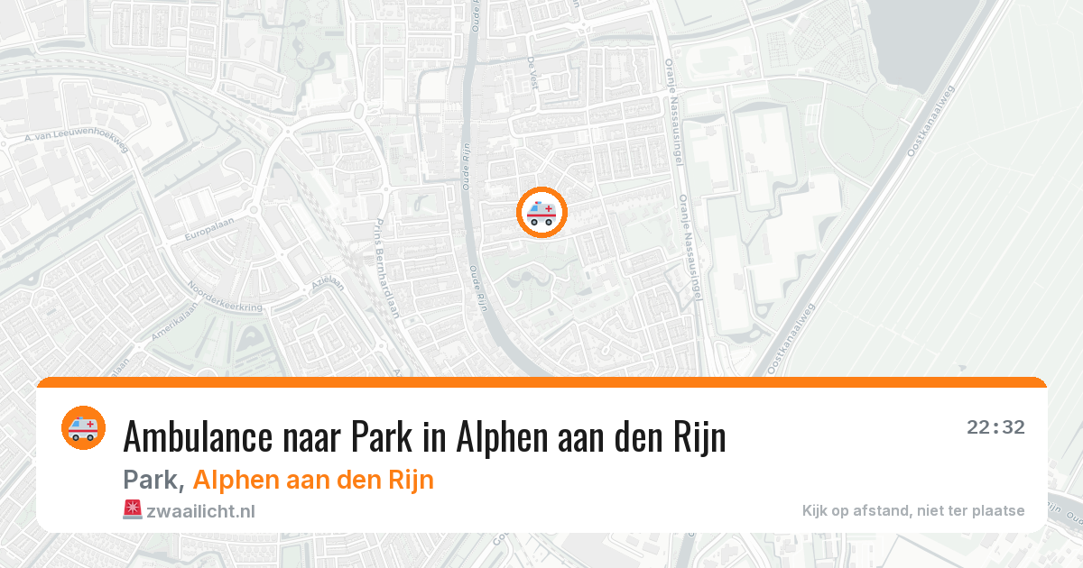 Ambulance naar Park in Alphen aan den Rijn — 8 jul 2026