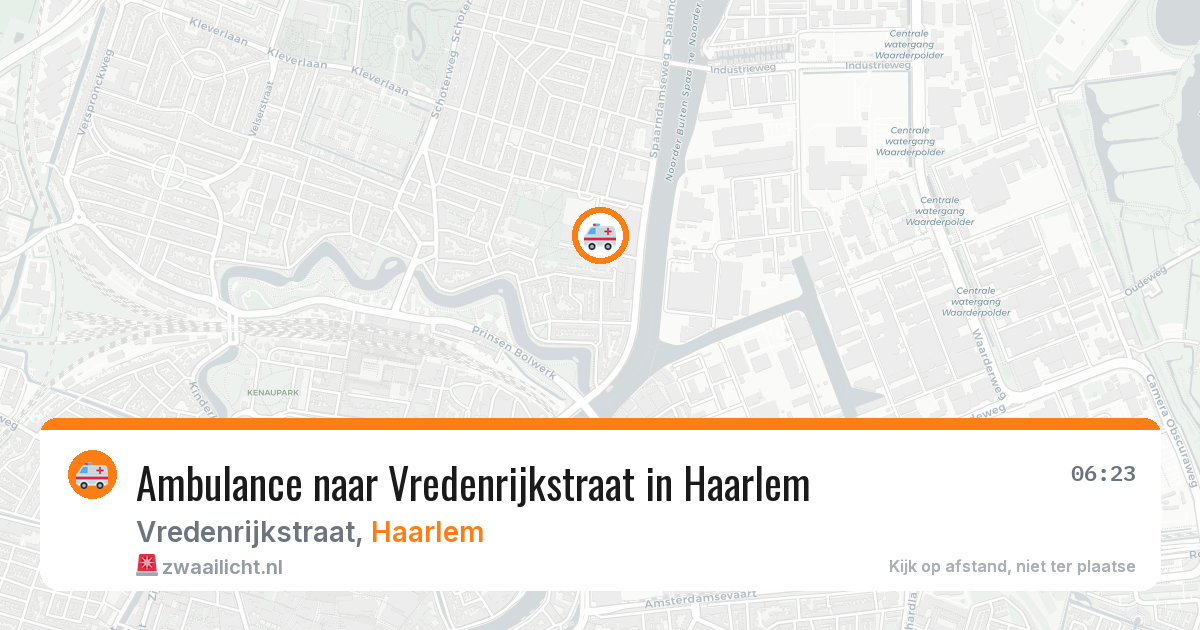 Ambulance naar Vredenrijkstraat in Haarlem — 29 jun 2026