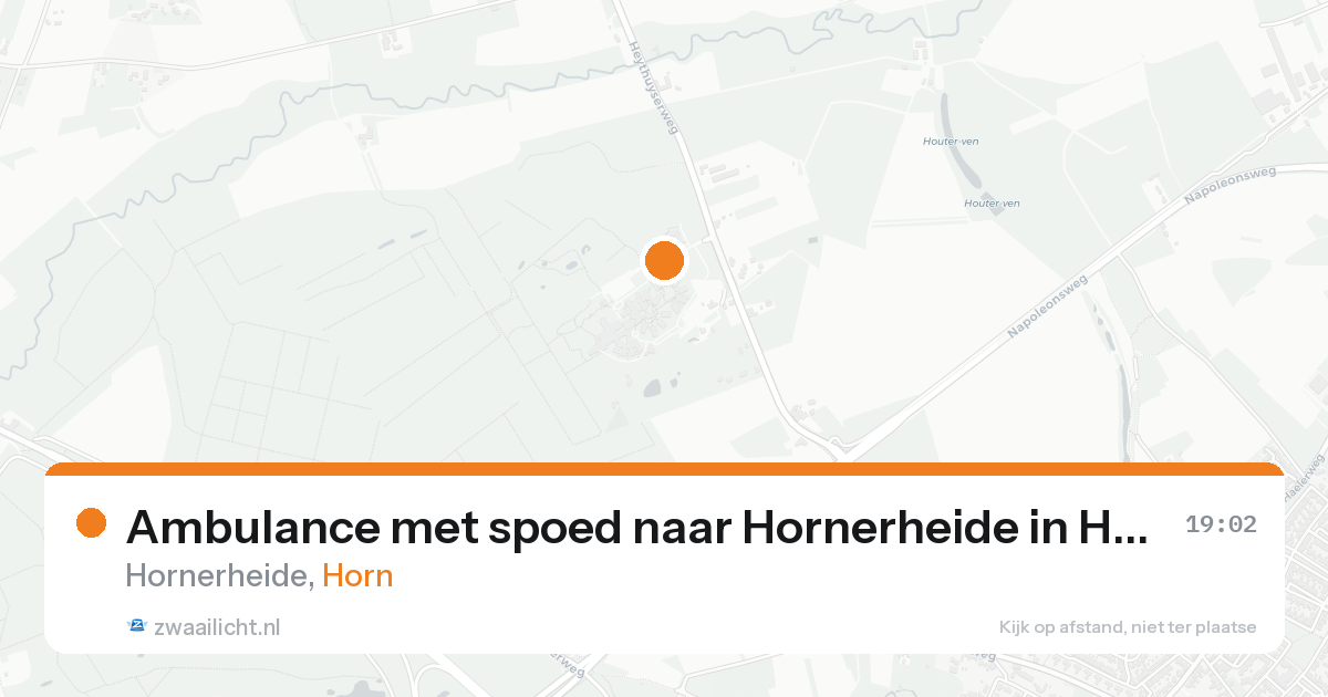 Ambulance met spoed naar Hornerheide in Horn — 22 aug 2026
