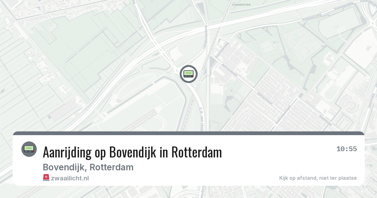 Aanrijding op Bovendijk in Rotterdam — 9 feb 2026
