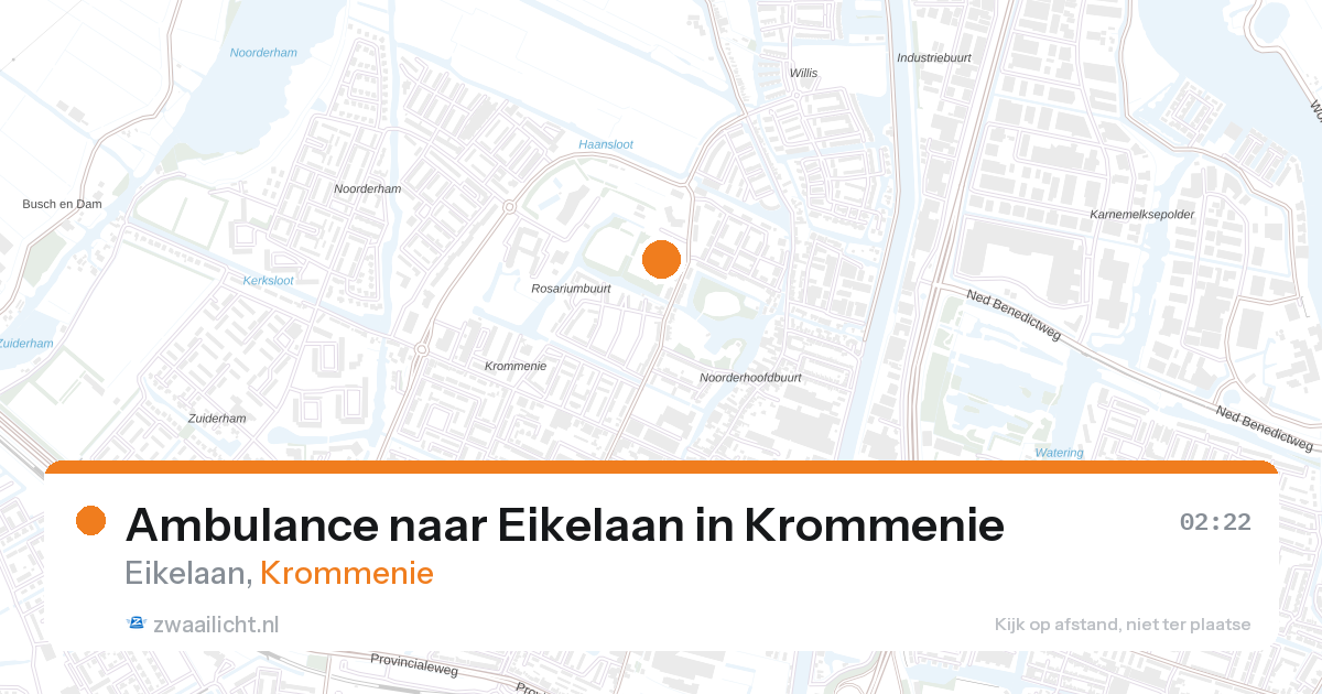 Ambulance naar Eikelaan in Krommenie — 14 jun 2026