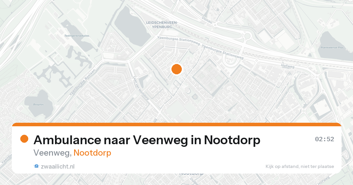 Ambulance naar Veenweg in Nootdorp — 22 aug 2026