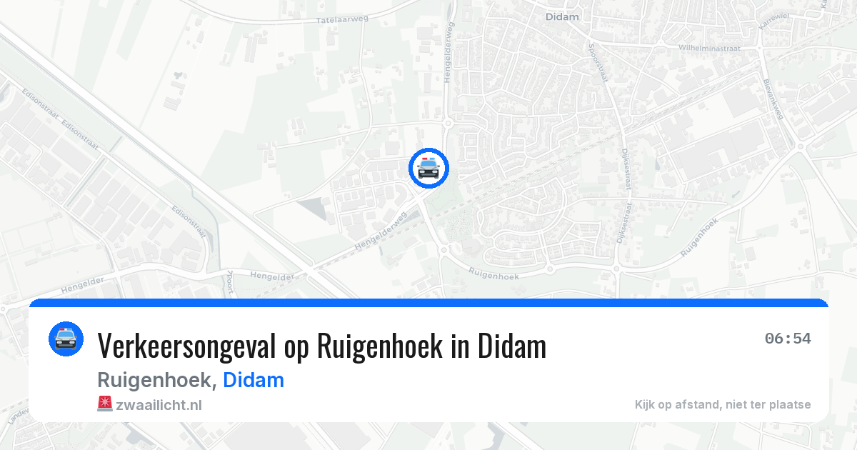 Verkeersongeval op Ruigenhoek in Didam — 15 mrt 2026