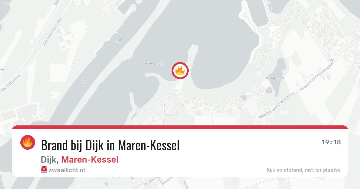 Brand bij Dijk in Maren-Kessel — 10 mei 2026
