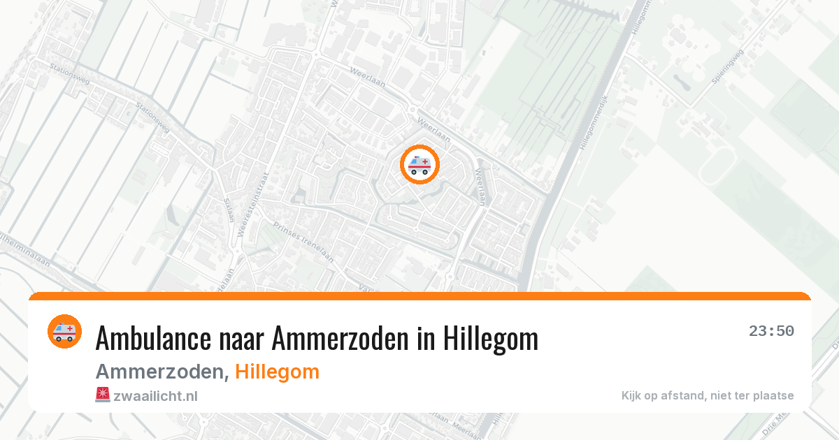 Ambulance naar Ammerzoden in Hillegom — 6 aug 2026