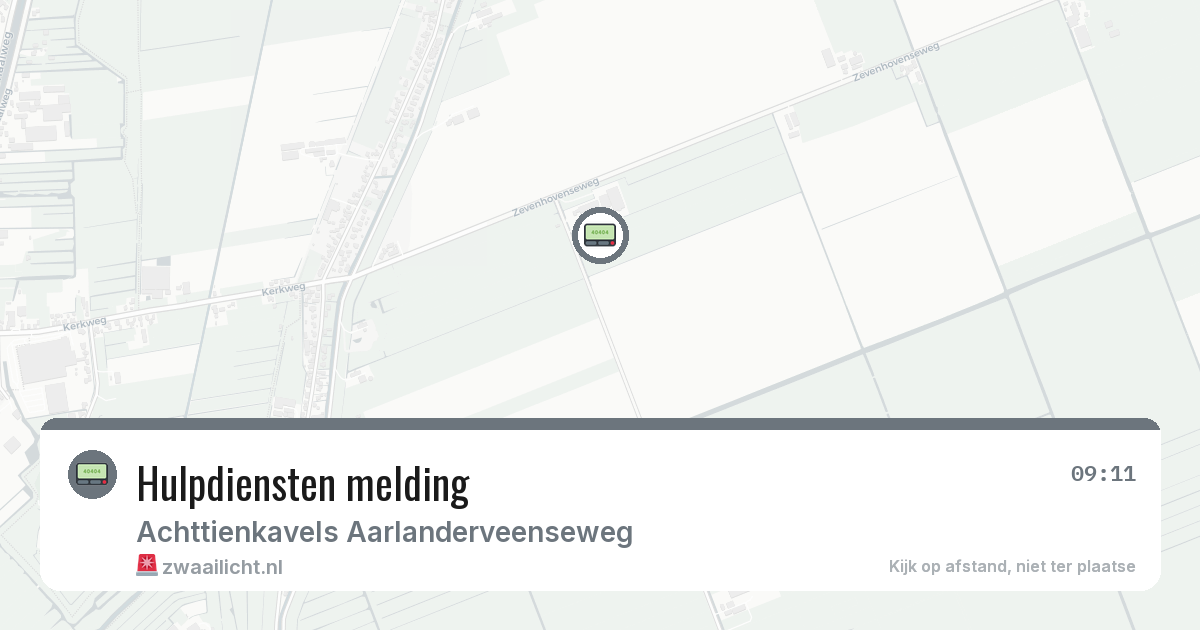 Hulpdiensten melding — 3 feb 2026