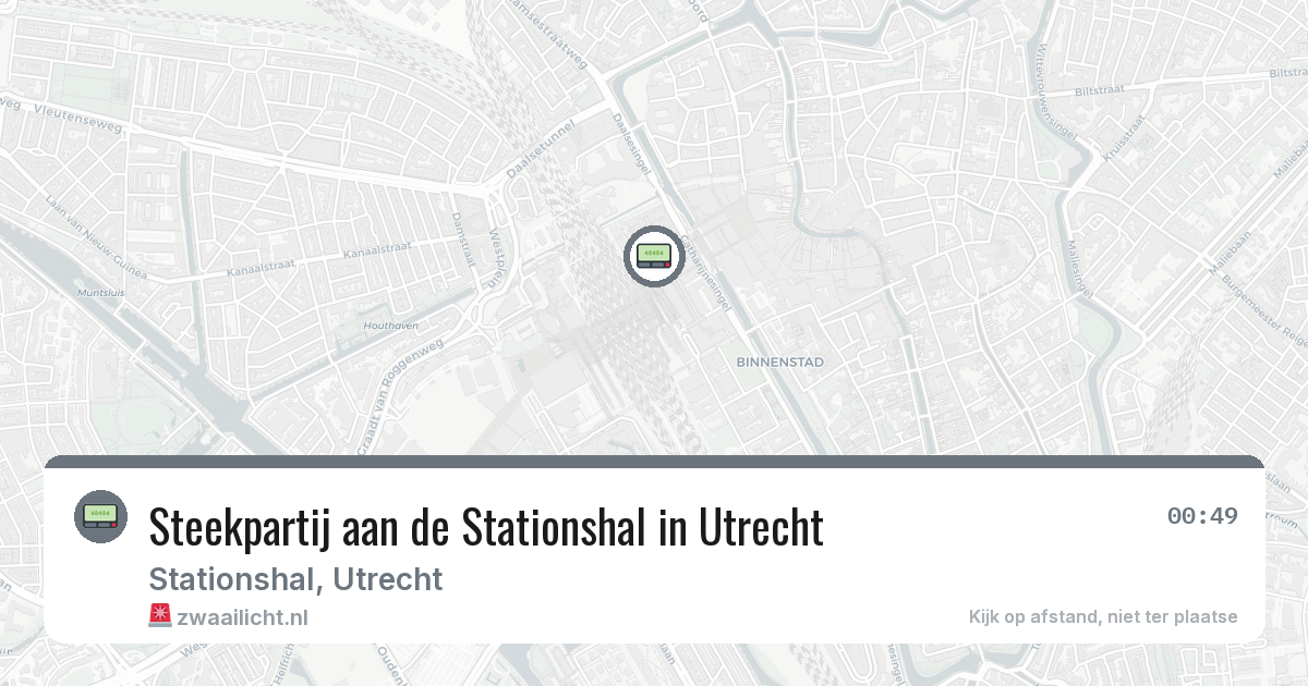 Steekpartij aan de Stationshal in Utrecht — 6 feb 2026