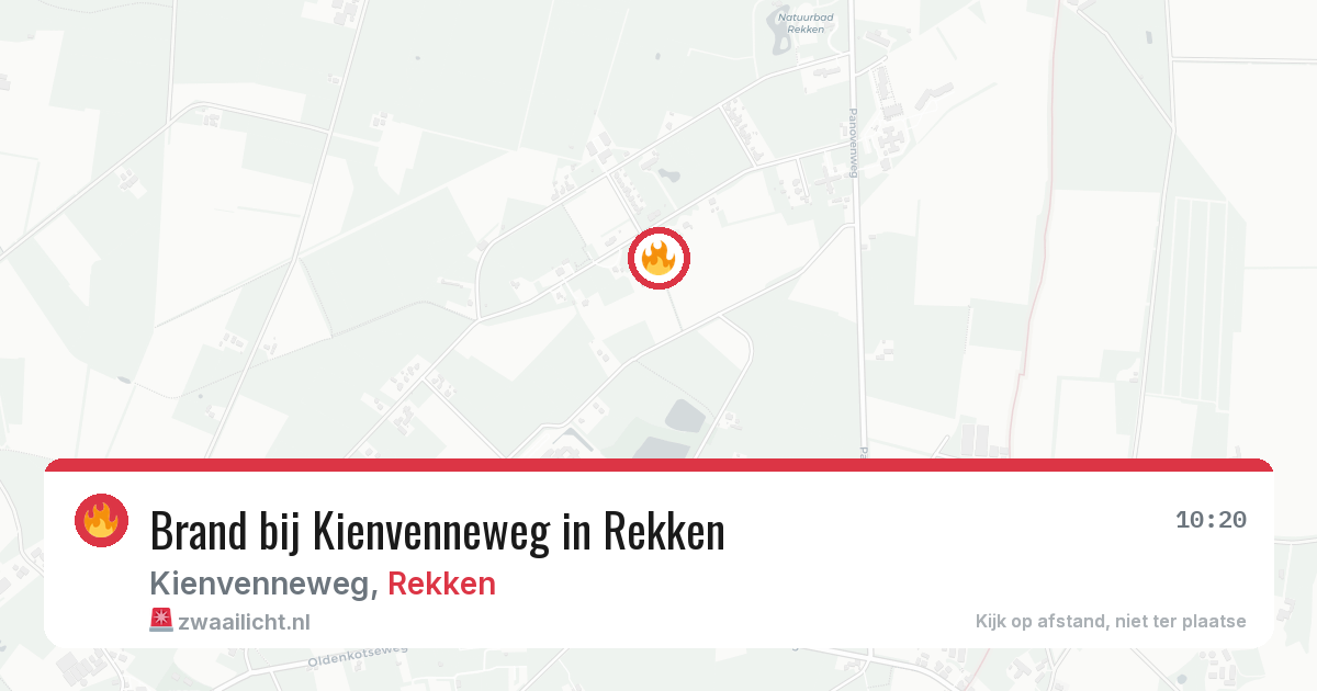 Brand bij Kienvenneweg in Rekken — 13 feb 2026