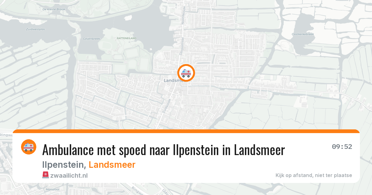 Ambulance met spoed naar Ilpenstein in Landsmeer — 16 feb 2026