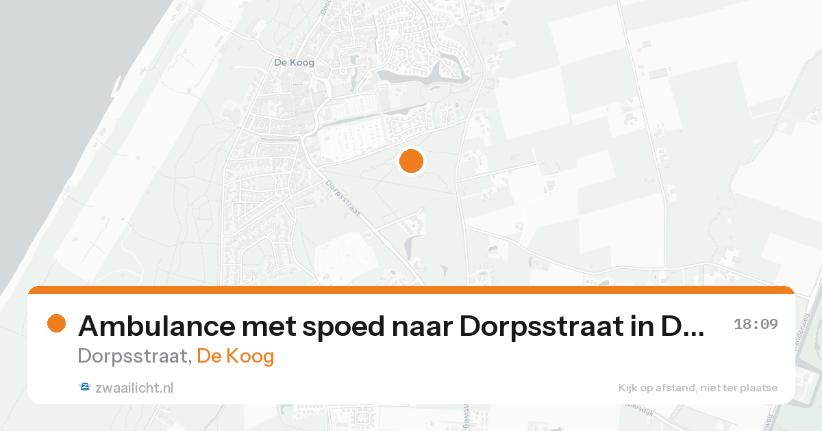 Ambulance met spoed naar Dorpsstraat in De Koog — 31 jan 2026
