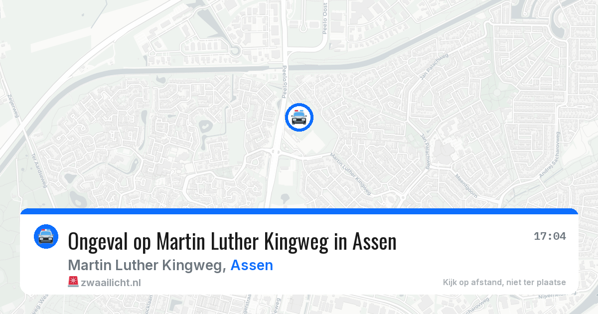 Ongeval op Martin Luther Kingweg in Assen — 10 jul 2026