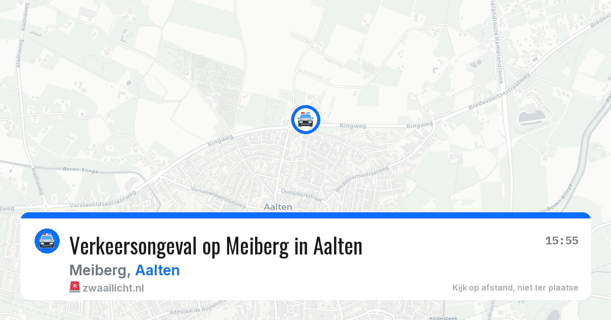 Verkeersongeval op Meiberg in Aalten — 29 mrt 2026