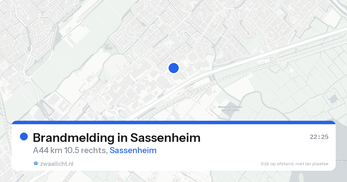 Brandmelding in Sassenheim — 23 aug 2026