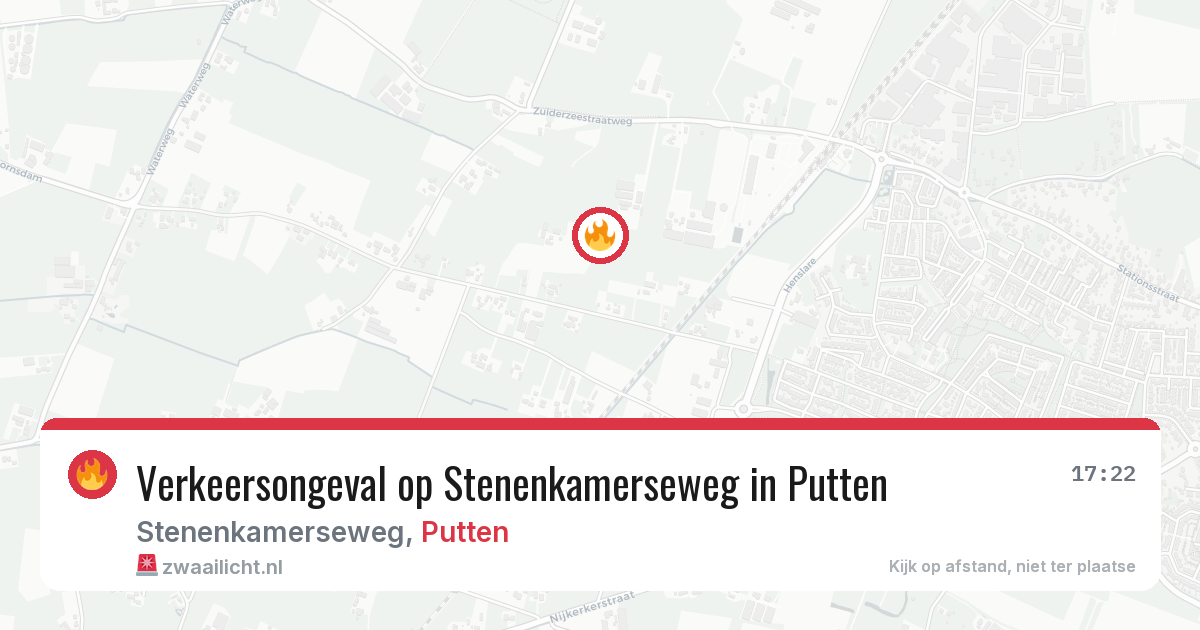 Verkeersongeval op Stenenkamerseweg in Putten — 28 mei 2026