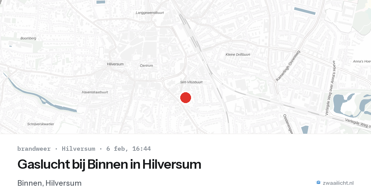 Gaslucht bij Binnen in Hilversum — 6 feb 2026
