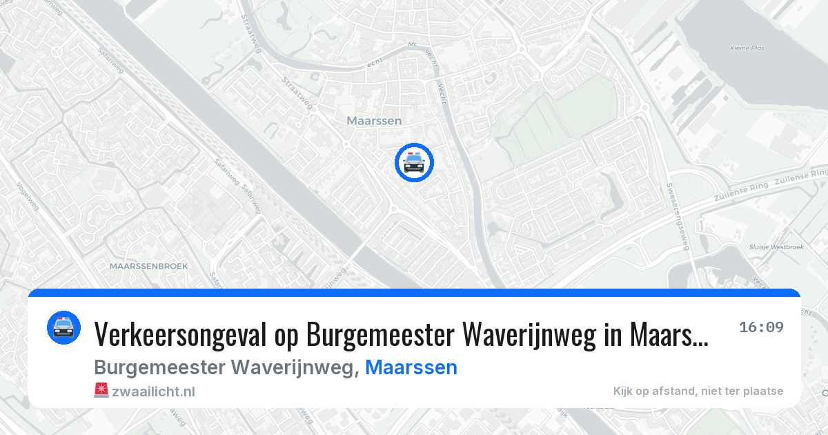 Verkeersongeval op Burgemeester Waverijnweg in Maarssen — 22 mei 2026