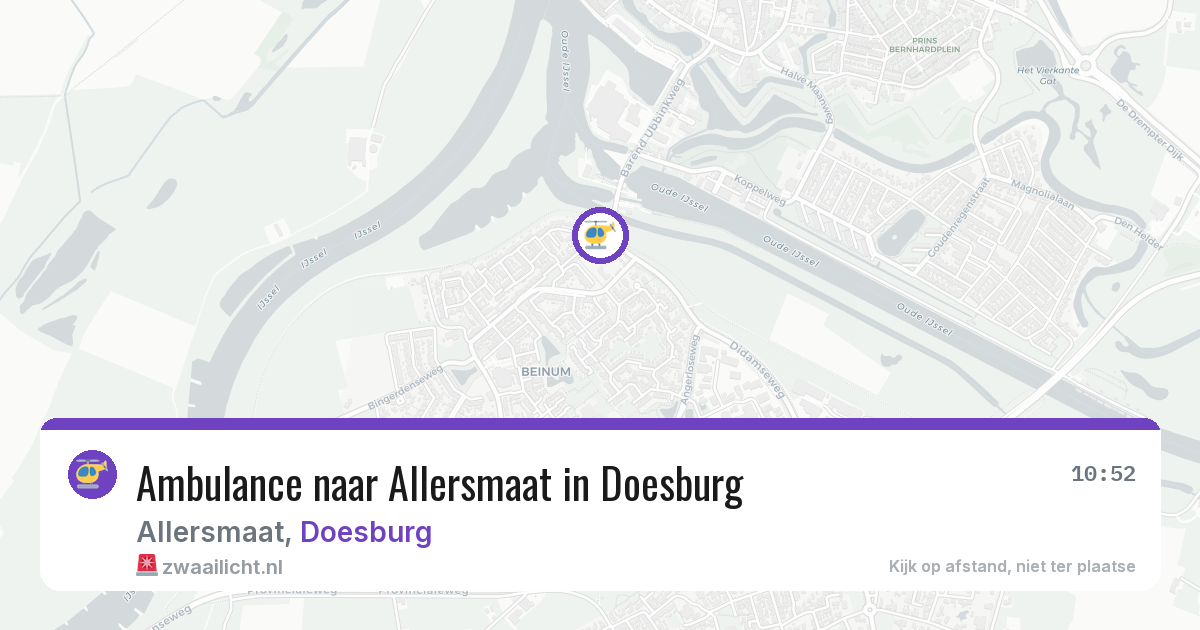 Ambulance naar Allersmaat in Doesburg — 14 jun 2026