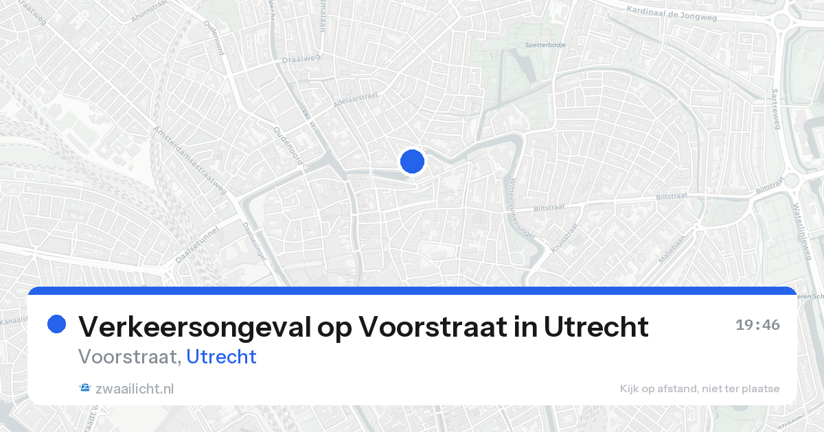 Verkeersongeval op Voorstraat in Utrecht — 17 aug 2026