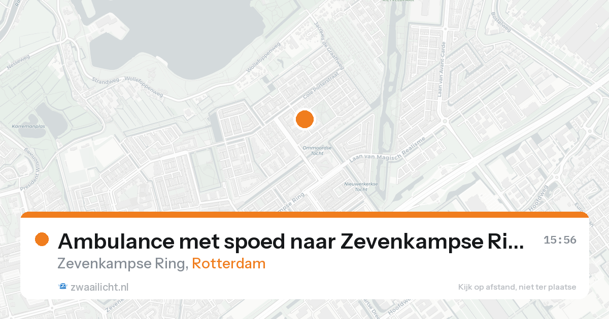 Ambulance met spoed naar Zevenkampse Ring in Rotterdam — 1 jun 2026