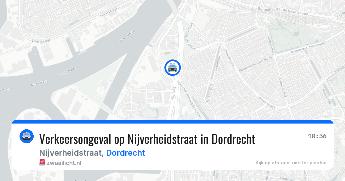 Verkeersongeval op Nijverheidstraat in Dordrecht — 21 mei 2026