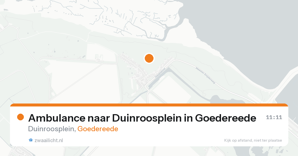 Ambulance naar Duinroosplein in Goedereede — 21 aug 2026