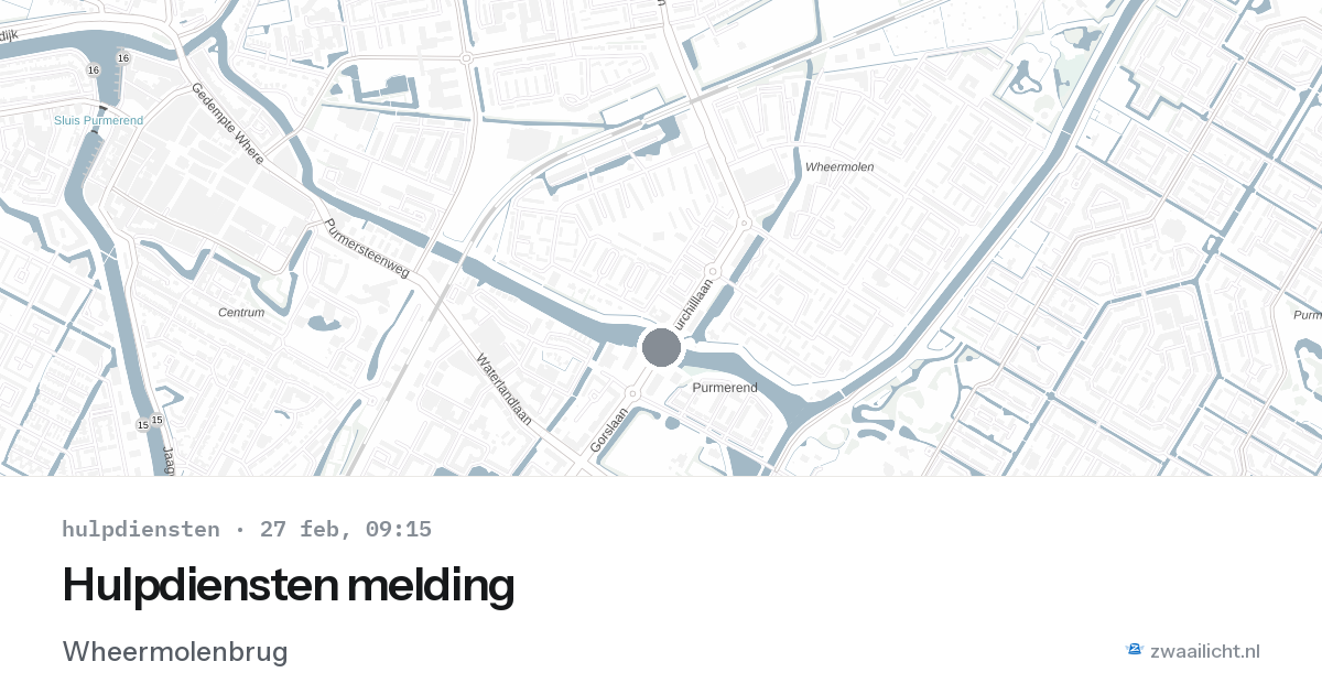 Hulpdiensten melding — 27 feb 2026