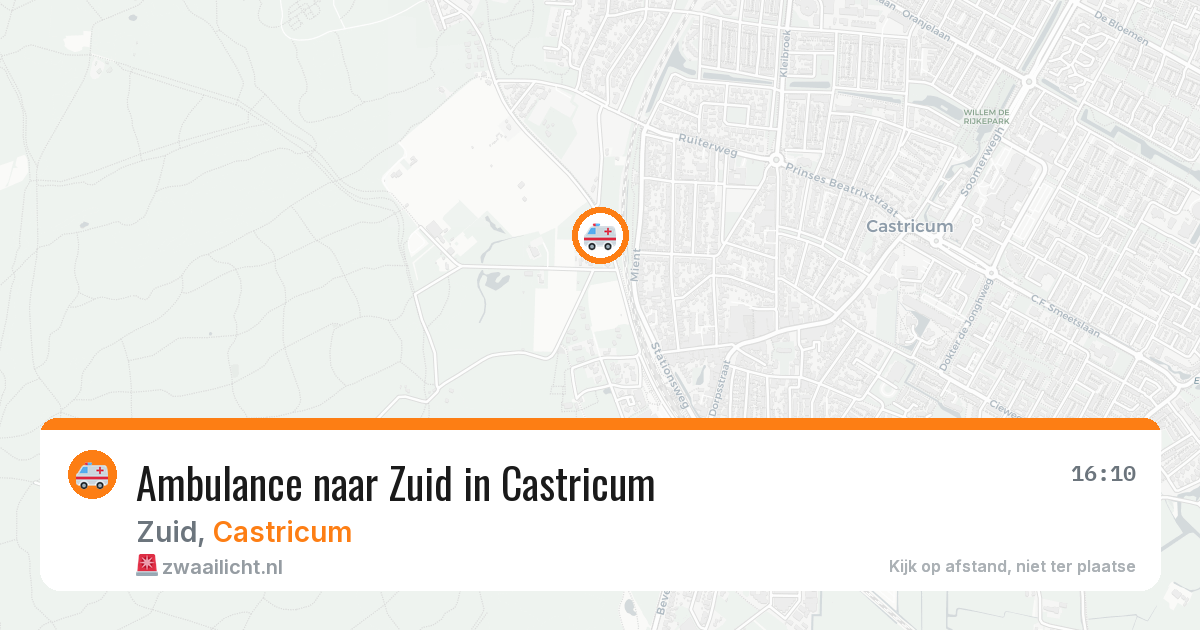 Ambulance naar Zuid in Castricum — 28 jul 2026