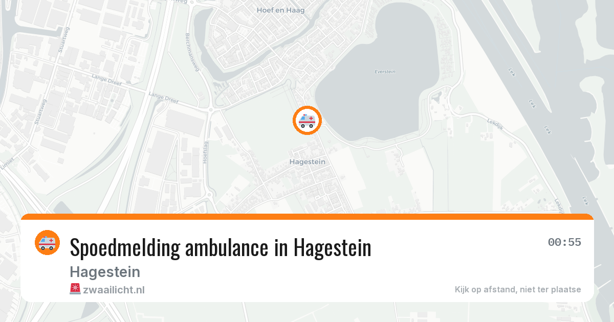 Spoedmelding ambulance in Hagestein — 30 jul 2026