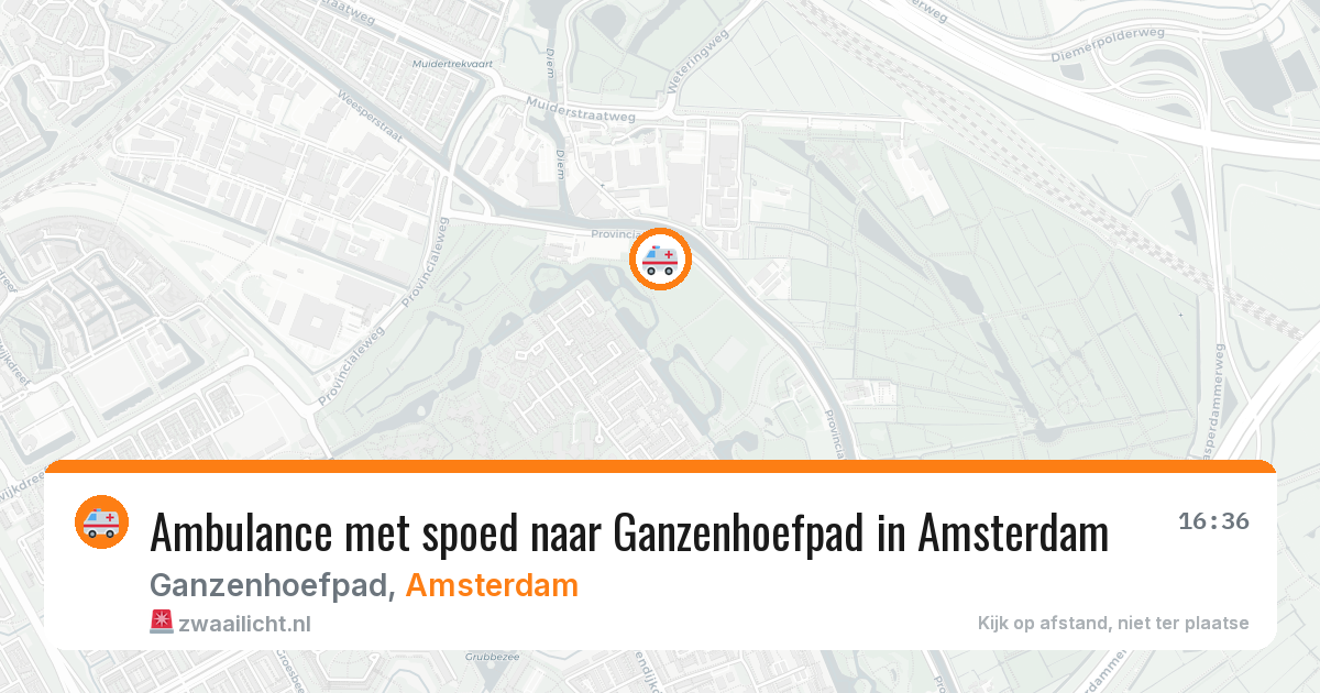 Ambulance met spoed naar Ganzenhoefpad in Amsterdam — 11 apr 2026