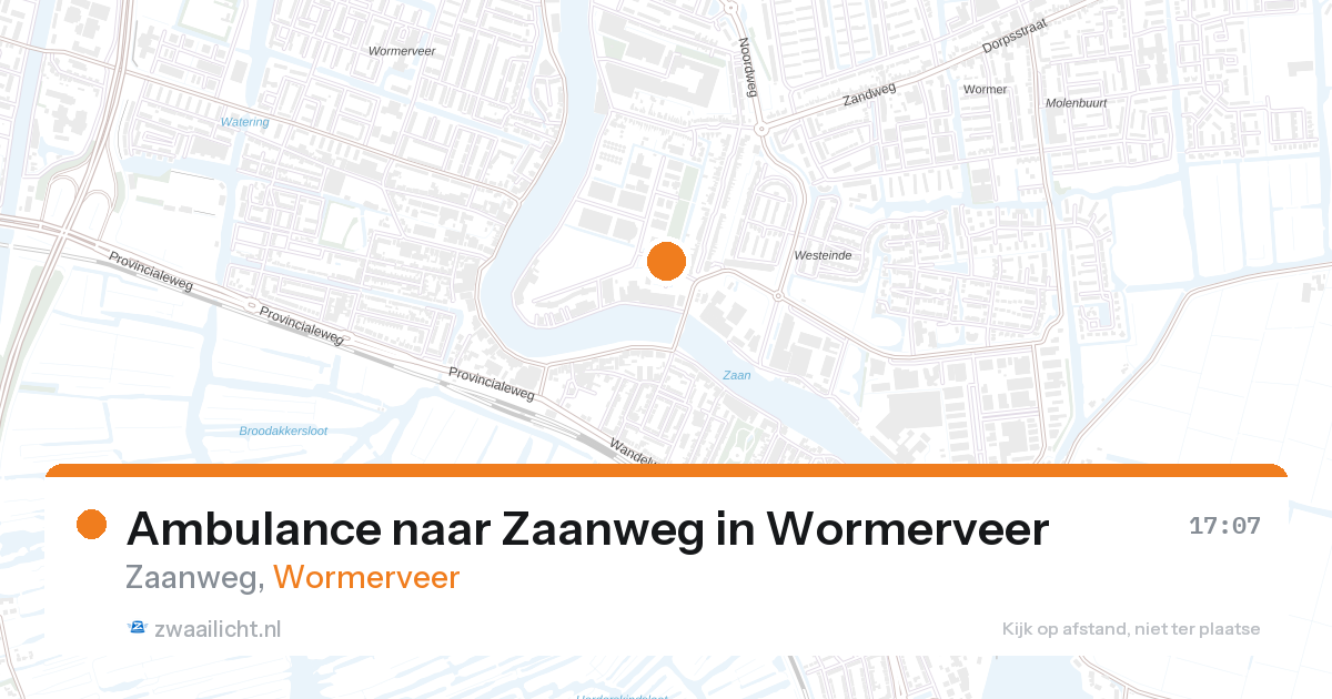 Ambulance naar Zaanweg in Wormerveer — 29 jun 2026