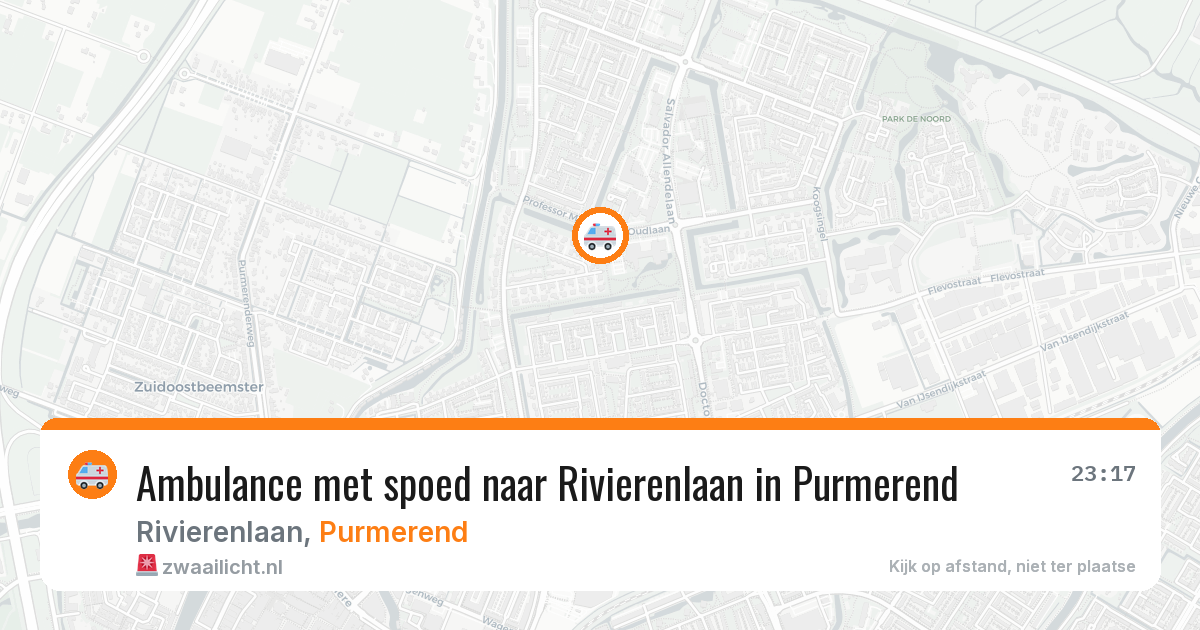 Ambulance met spoed naar Rivierenlaan in Purmerend — 25 jan 2026