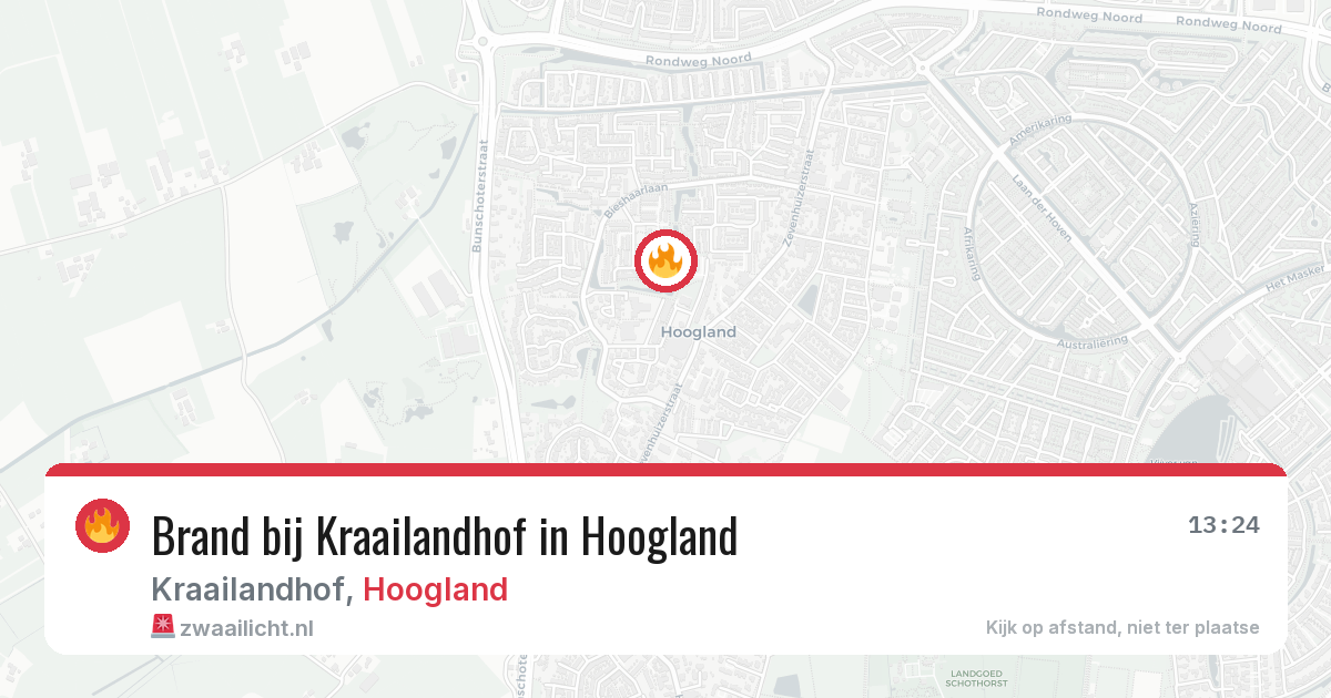 Brand bij Kraailandhof in Hoogland — 26 jun 2026