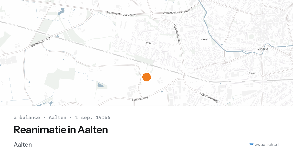 Reanimatie in Aalten — 1 sep 2026
