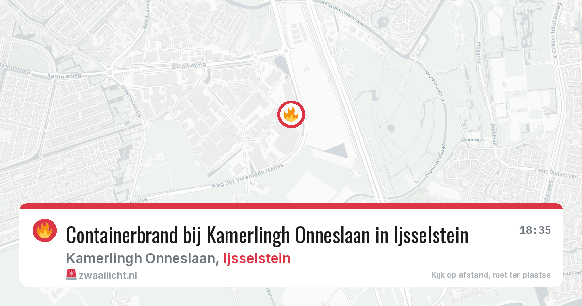 Containerbrand bij Kamerlingh Onneslaan in Ijsselstein — 9 mei 2026
