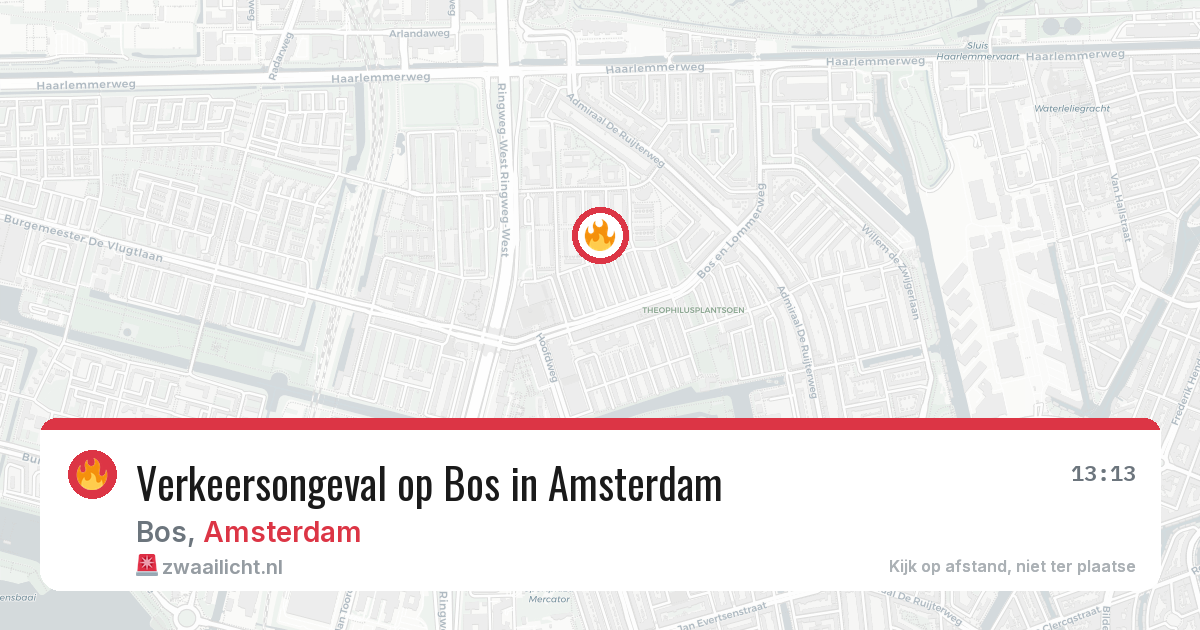 Verkeersongeval op Bos in Amsterdam — 30 jun 2026