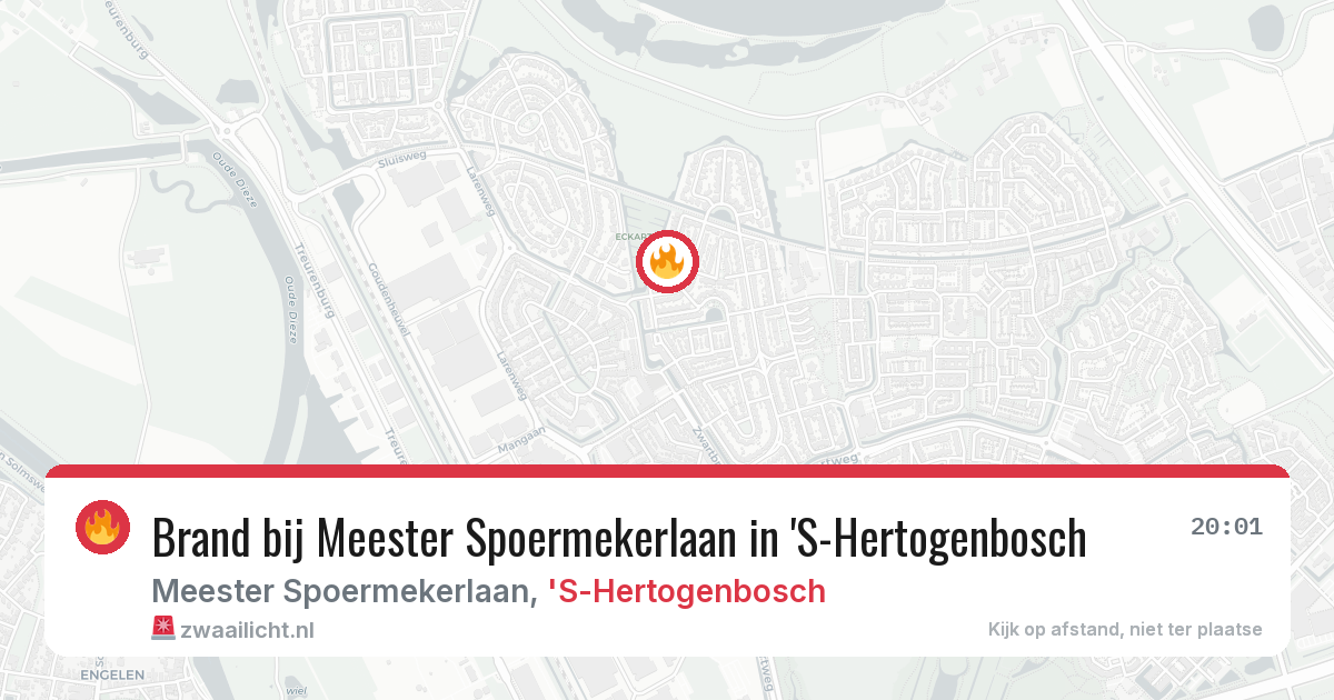 Brand bij Meester Spoermekerlaan in 'S-Hertogenbosch — 15 jun 2026