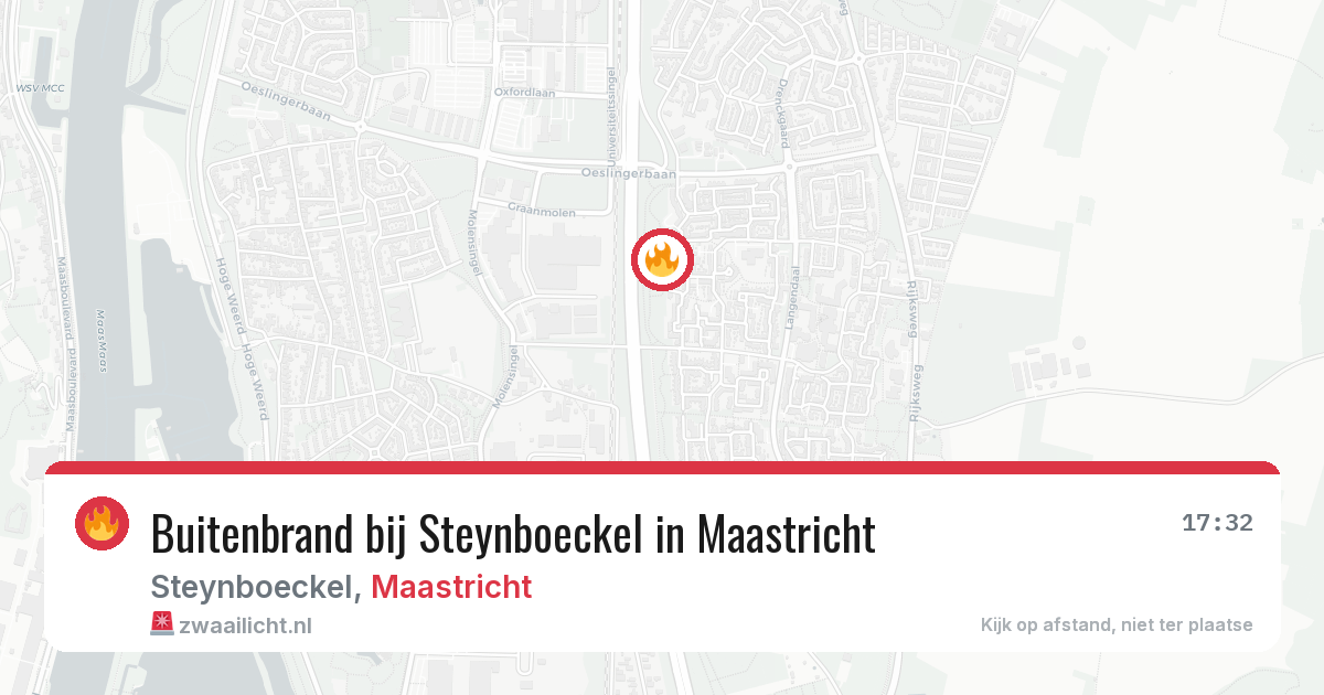 Buitenbrand bij Steynboeckel in Maastricht — 27 jul 2026