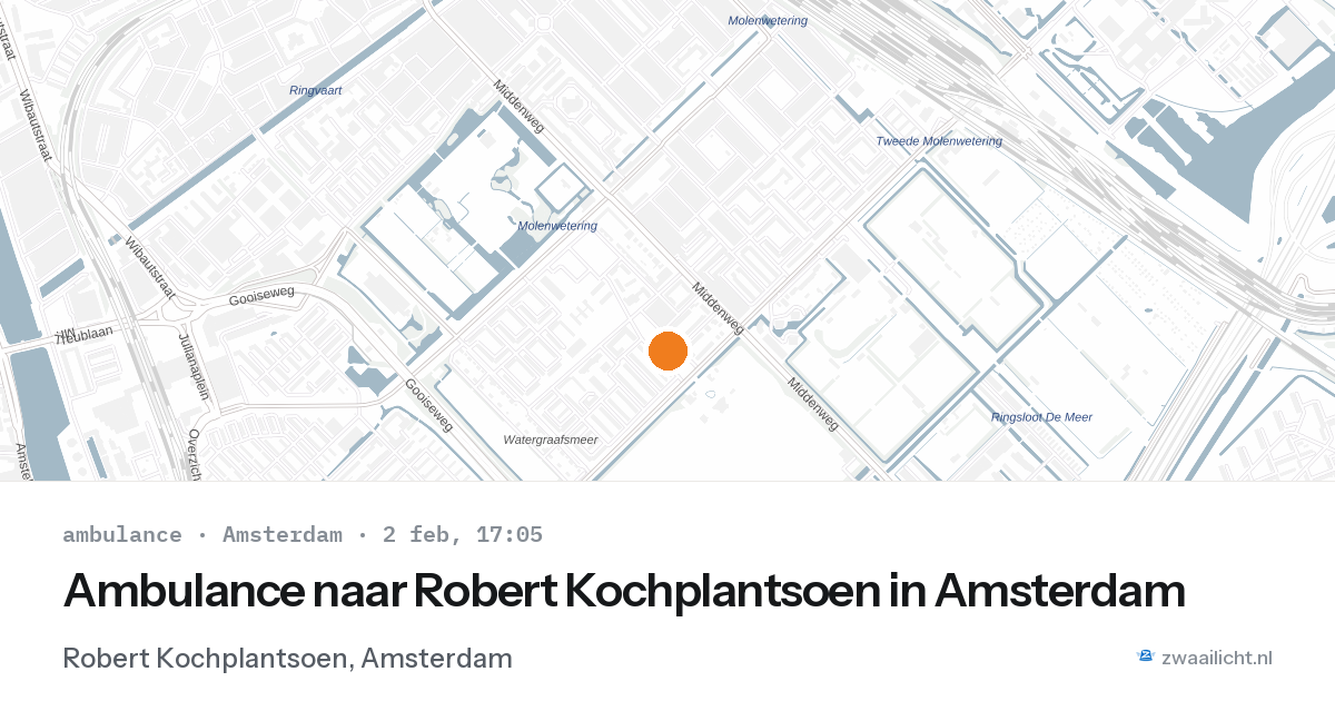 Ambulance naar Robert Kochplantsoen in Amsterdam — 2 feb 2026