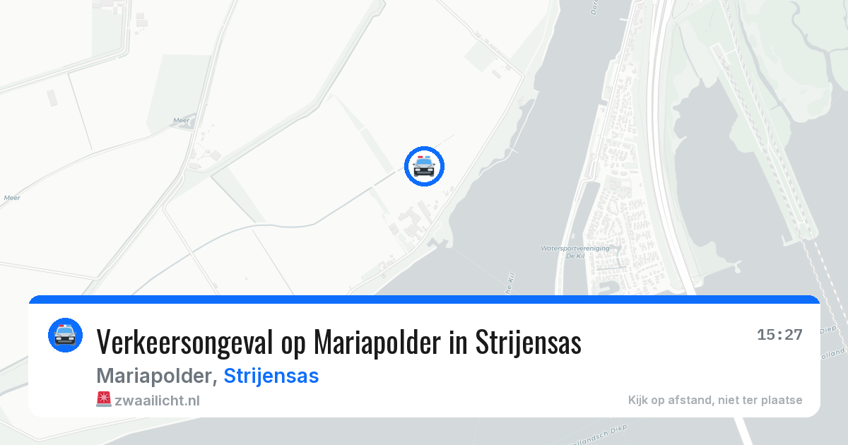 Verkeersongeval op Mariapolder in Strijensas — 12 apr 2026