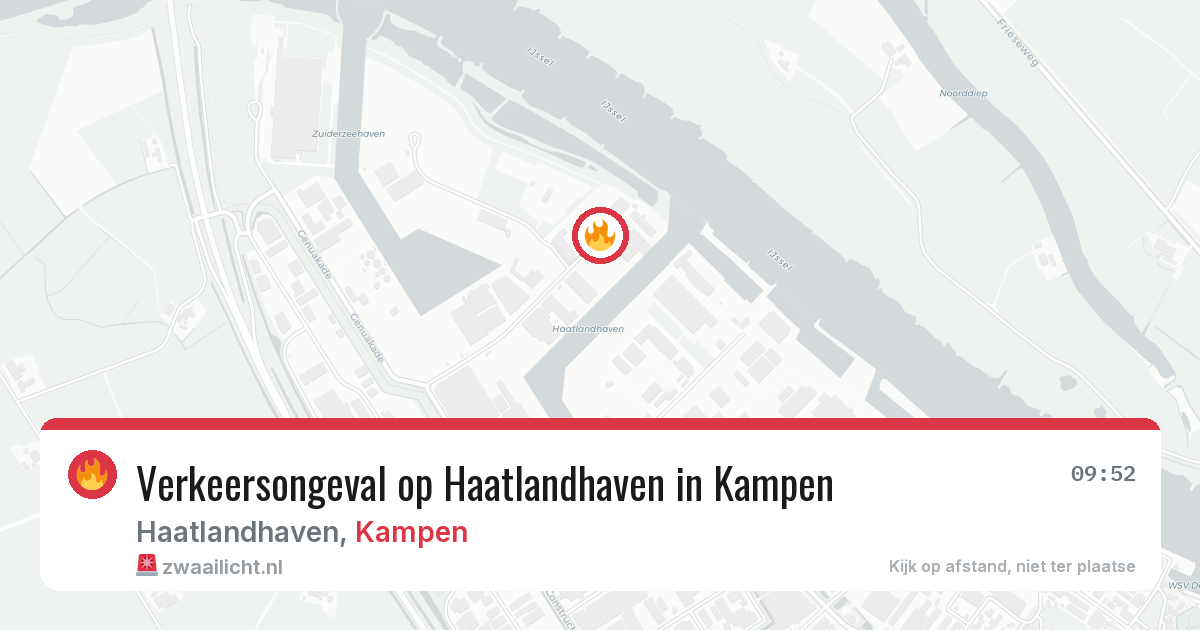 Verkeersongeval op Haatlandhaven in Kampen — 28 jul 2026