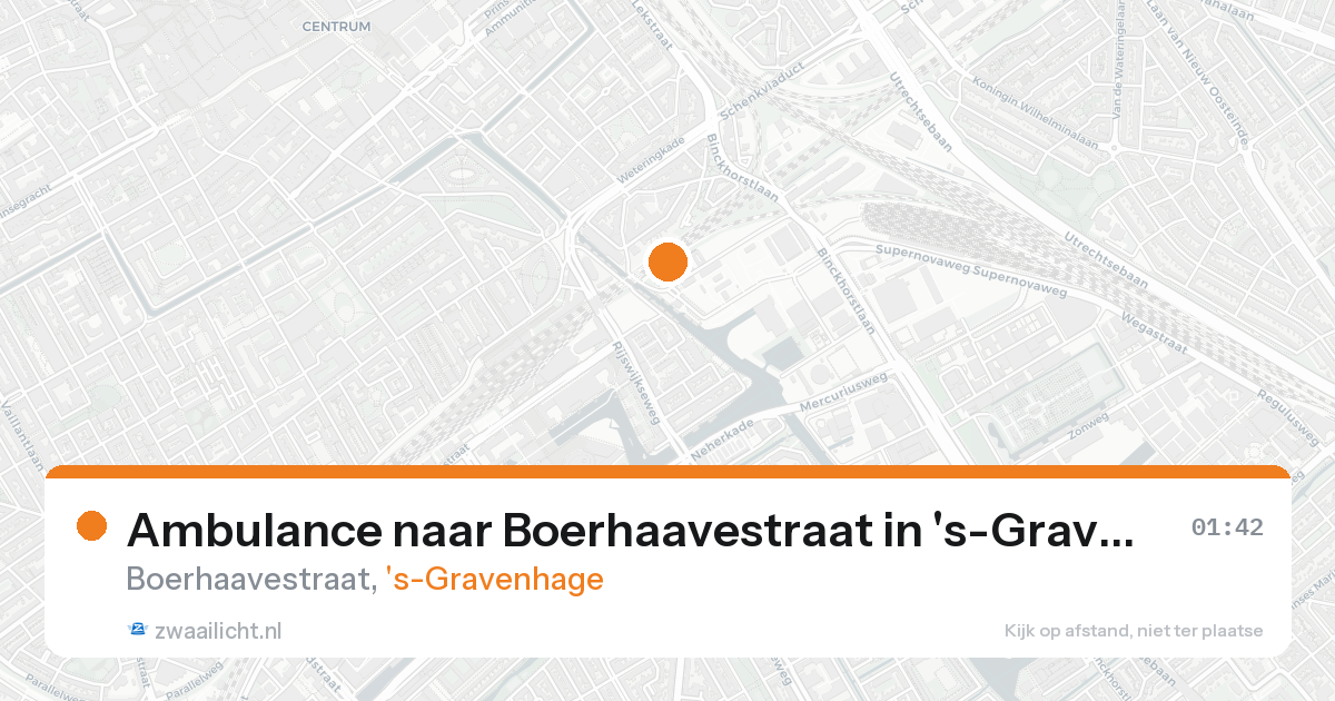 Ambulance naar Boerhaavestraat in 's-Gravenhage — 19 aug 2026