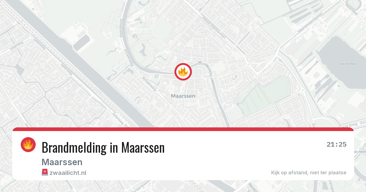 Brandmelding in Maarssen — 27 apr 2026