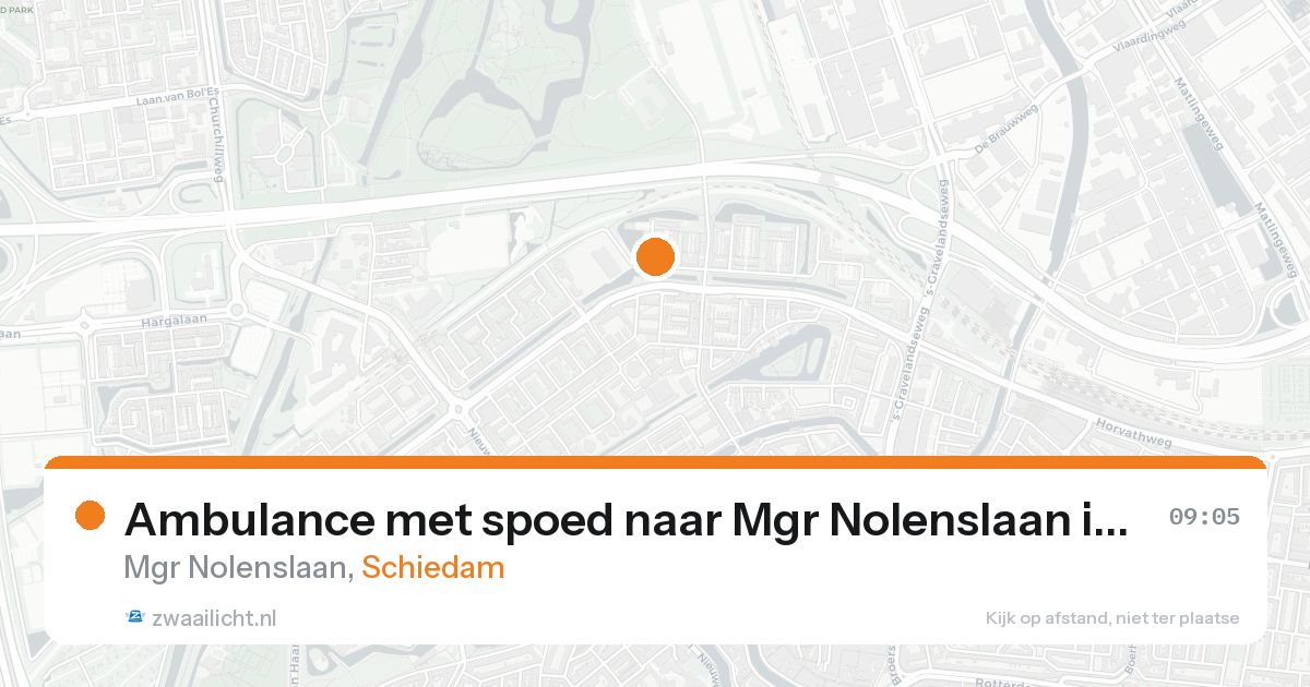 Ambulance met spoed naar Mgr Nolenslaan in Schiedam — 8 feb 2026