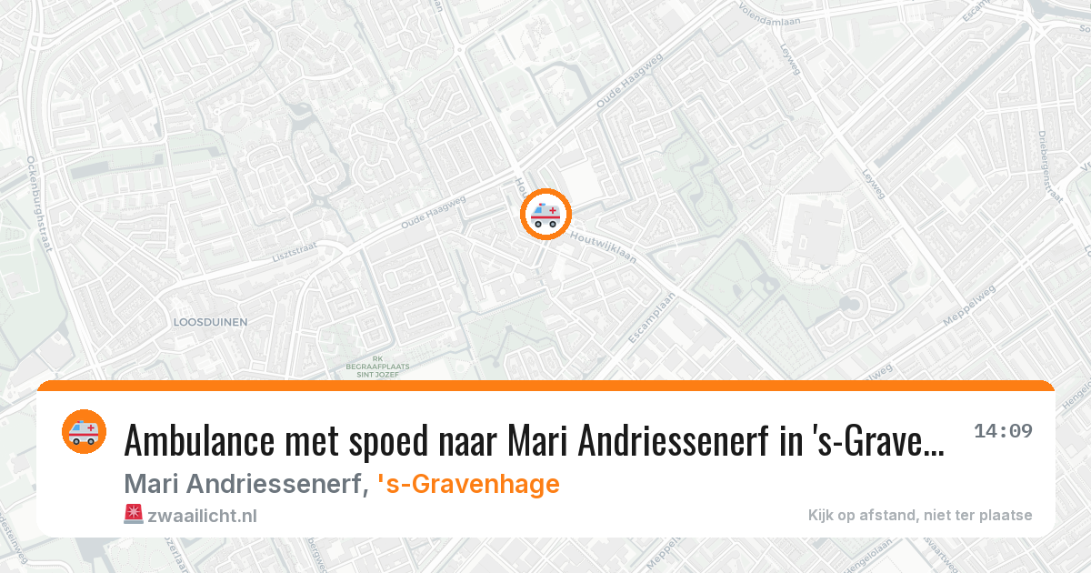 Ambulance met spoed naar Mari Andriessenerf in 's-Gravenhage — 7 aug 2026