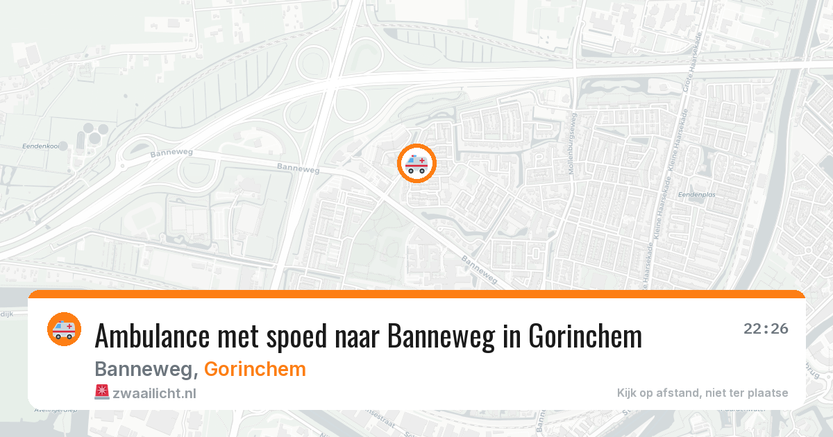 Ambulance met spoed naar Banneweg in Gorinchem — 10 feb 2026