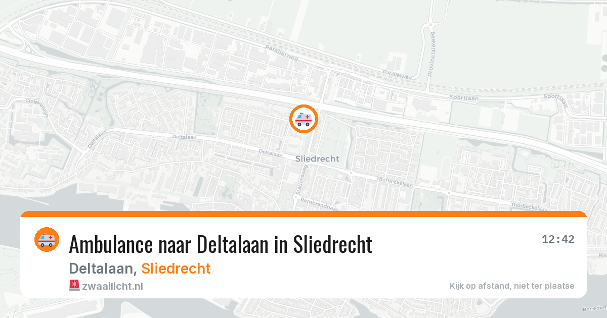 Ambulance naar Deltalaan in Sliedrecht — 30 jan 2026